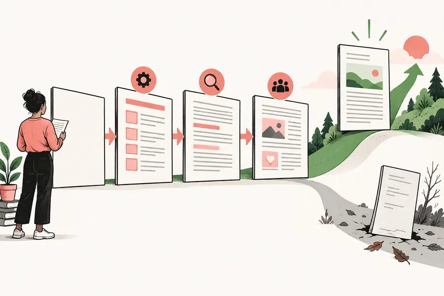 Reviewed SEO content workflow grounded in research